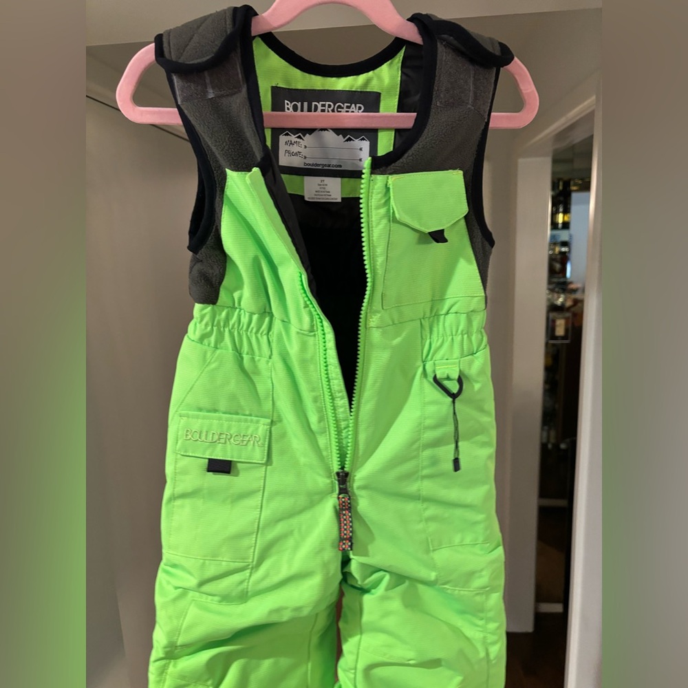 Boulder Gear Neon ‘Nestor’ Bib Pants - Size 2T